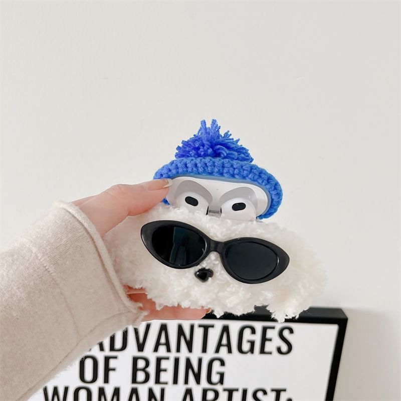 Beanie Dog Chenille Apple AirPods / Pro Earphone Case Skin