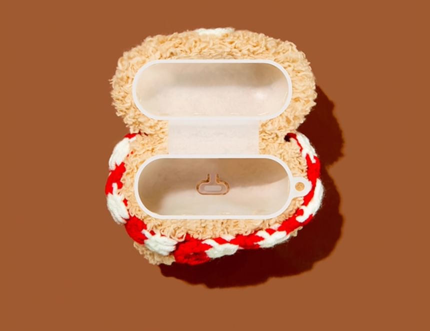 Ice Cream Bear Chenille Apple AirPods / Pro Earphone Case Skin