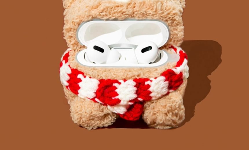 Backpack Capybara Chenille Apple AirPods / Pro Earphone Case Skin