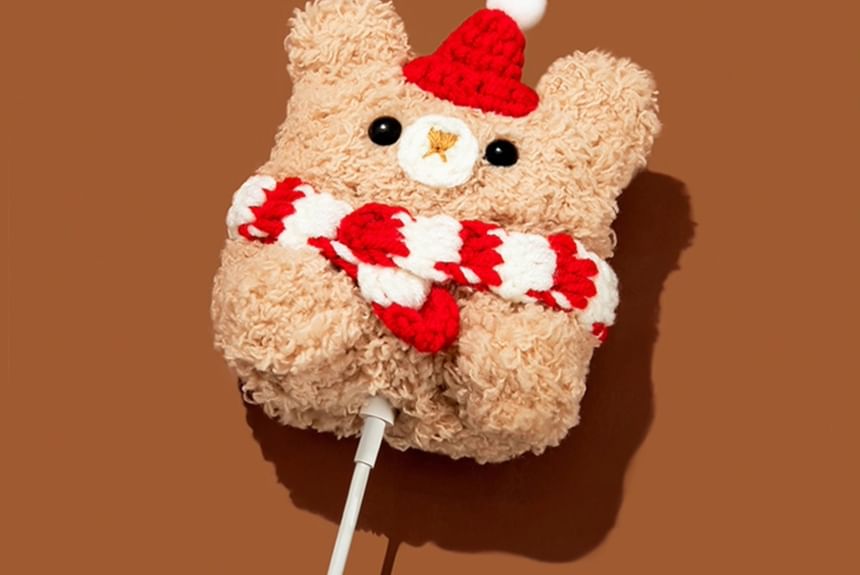 Backpack Capybara Chenille Apple AirPods / Pro Earphone Case Skin