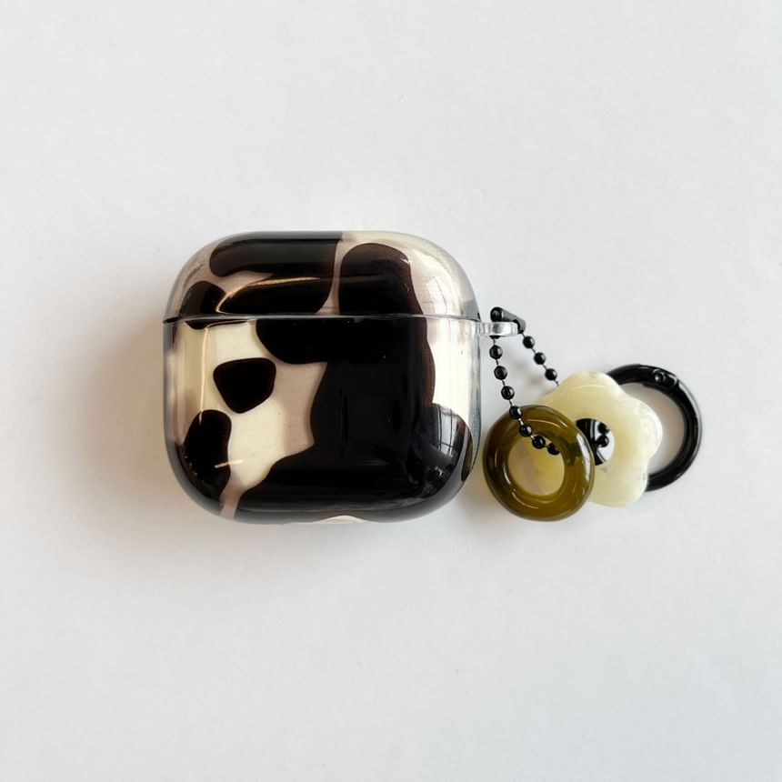 Print Apple AirPods / Pro Earphone Case Skin with Floral Charm