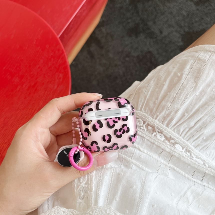 Leopard Print Apple AirPods / Pro Earphone Case Skin / Charm / Set