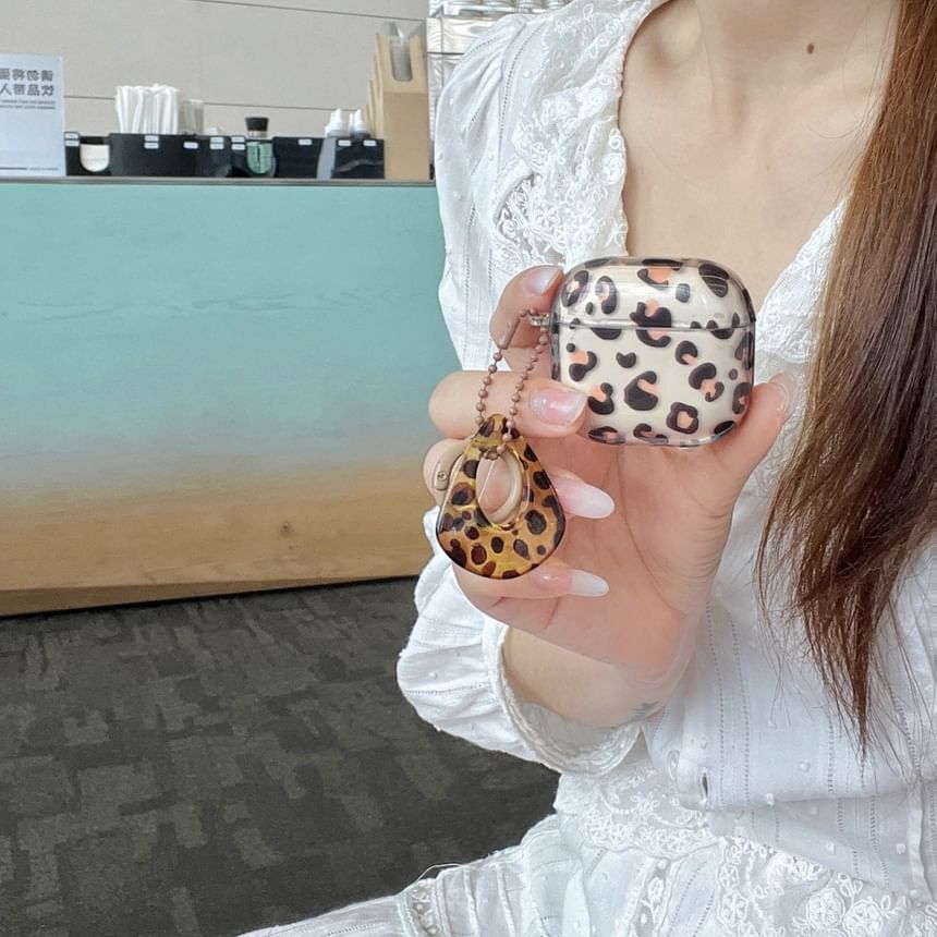 Leopard Print Apple AirPods / Pro Earphone Case Skin / Charm / Set
