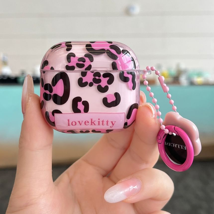 Leopard Print Apple AirPods / Pro Earphone Case Skin / Charm / Set
