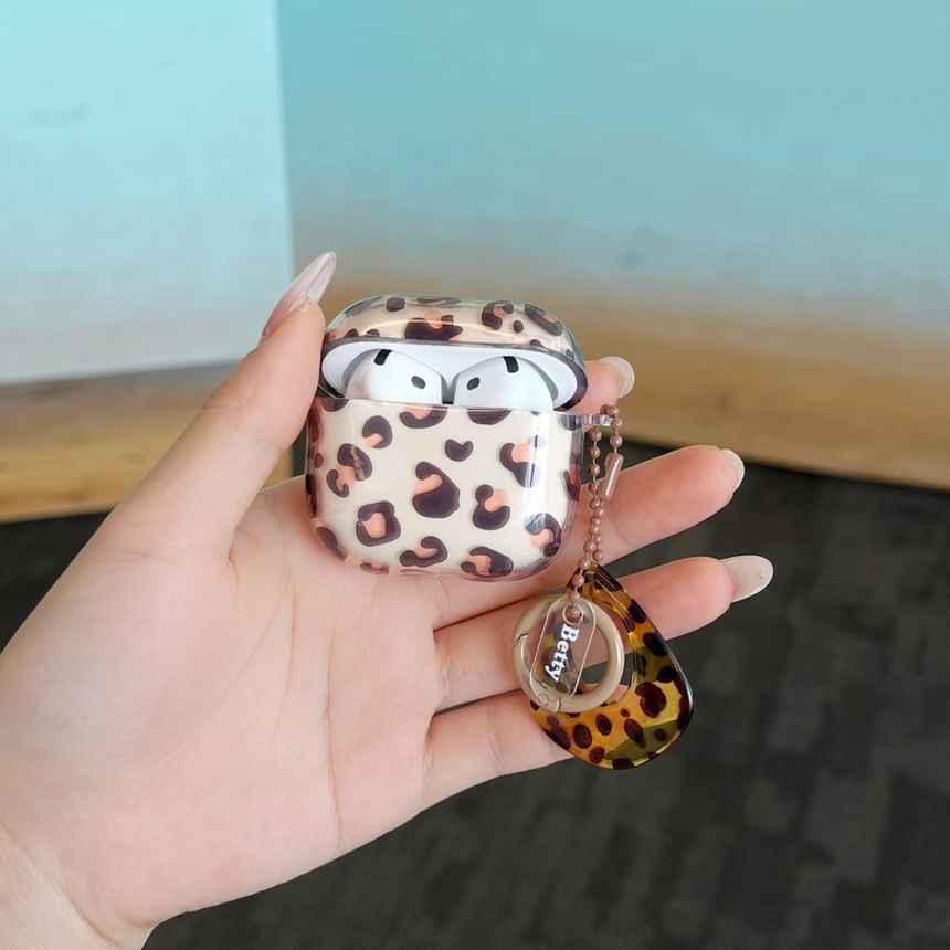 Leopard Print Apple AirPods / Pro Earphone Case Skin / Charm / Set