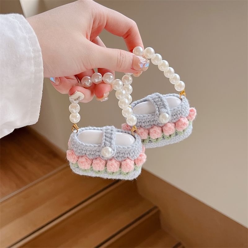 Floral Knit Apple AirPods / Pro Earphone Case Skin