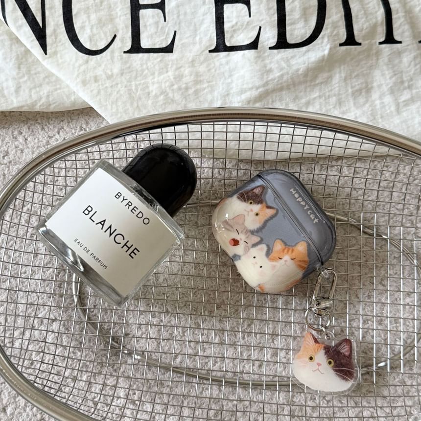 Cat Apple AirPods / Pro Earphone Case Skin with Charm