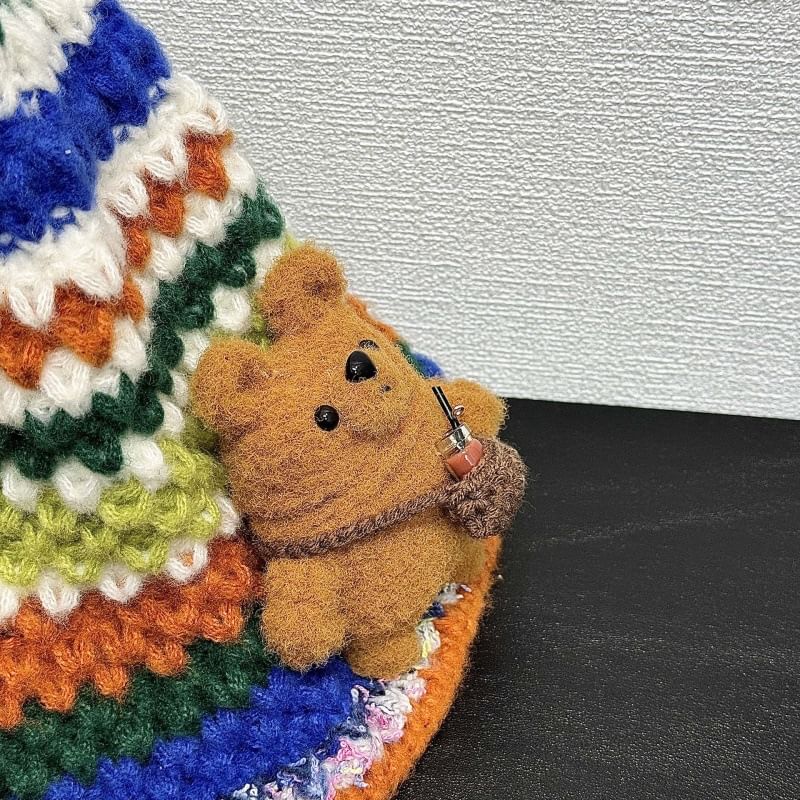 Bear Chenille Apple AirPods / Pro Earphone Case Skin