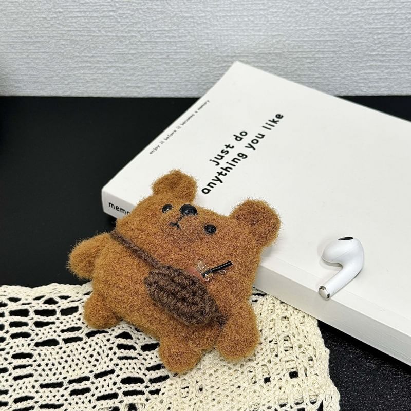 Bear Chenille Apple AirPods / Pro Earphone Case Skin
