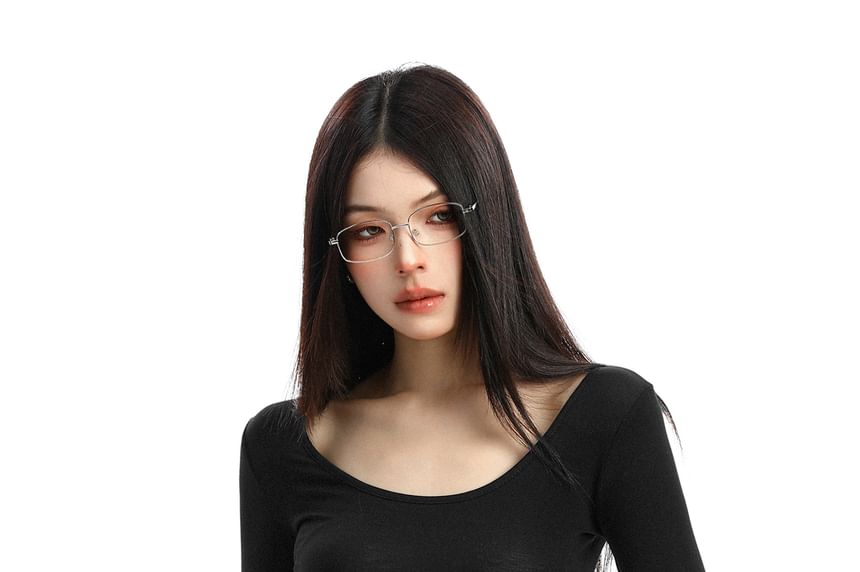 Scoop Neck Lace Insert Slim Fit Jersey Top