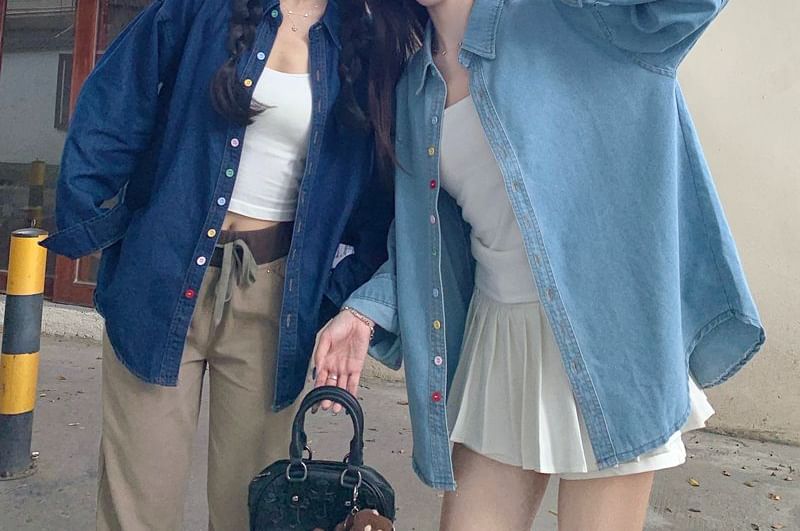 Denim Long Sleeve Classic Shirt