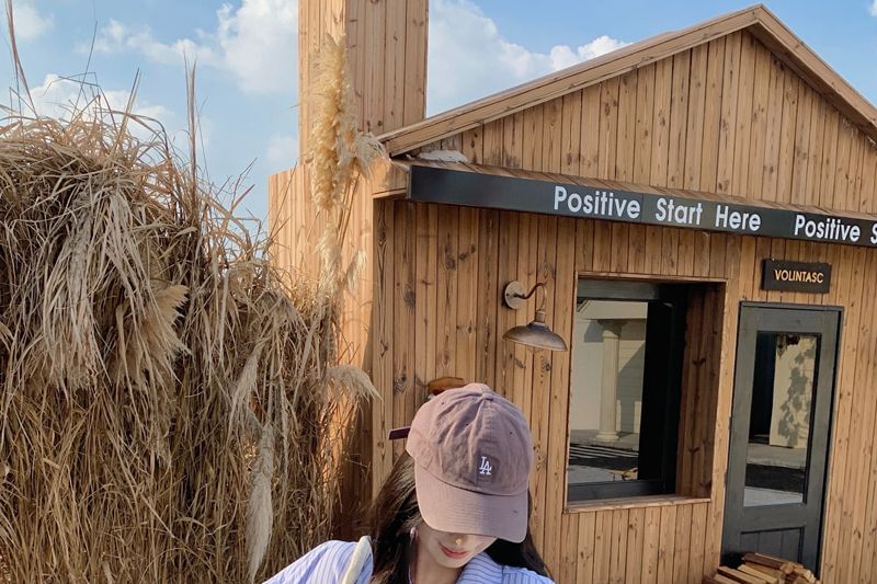 Oversized Striped Shirt with Pocket Long Sleeve