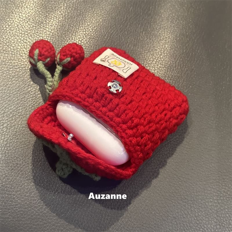 Strawberry Crochet Apple AirPods / Pro Earphone Case Skin