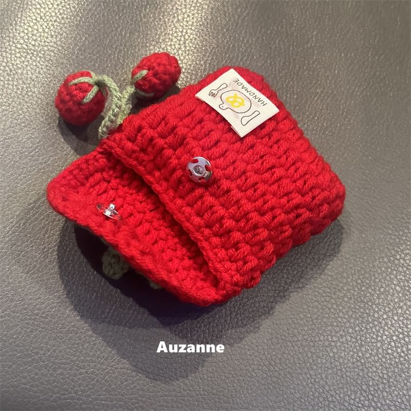 Strawberry Crochet Apple AirPods / Pro Earphone Case Skin