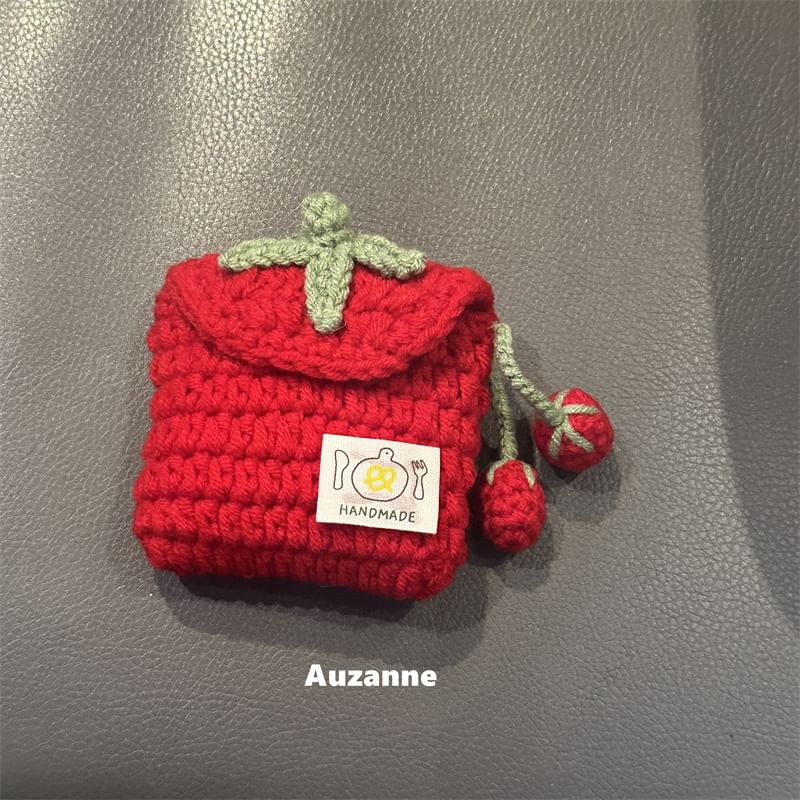 Strawberry Crochet Apple AirPods / Pro Earphone Case Skin