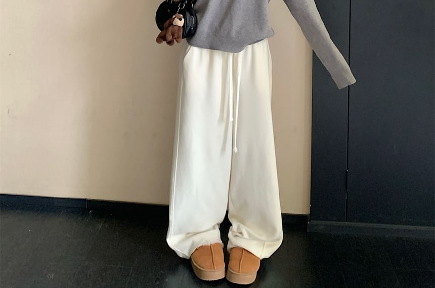 Essential Plain Knit Pullover Hoodie
