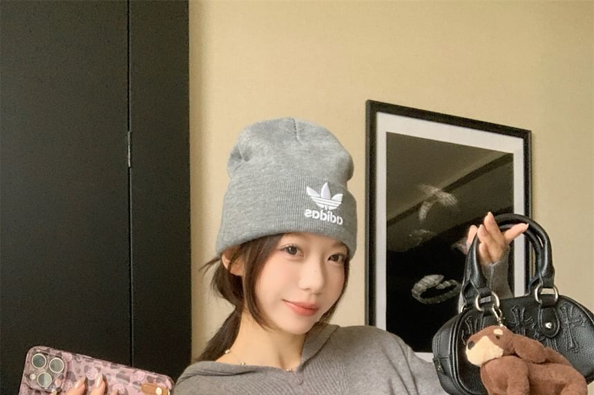 Essential Plain Knit Pullover Hoodie