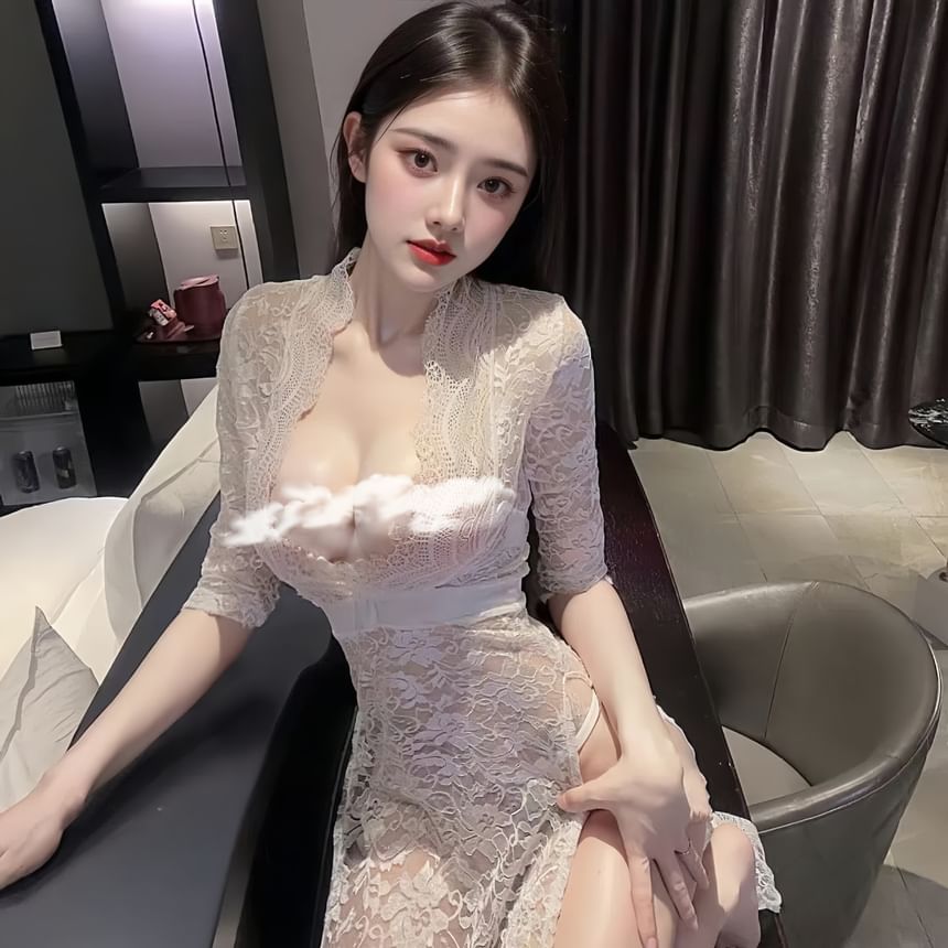 Lingerie Qipao Costume Set