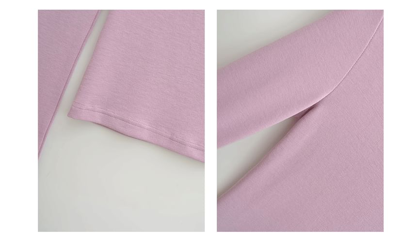 One-Shoulder Long Sleeve Minimalist Tee
