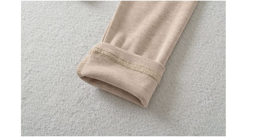 Mesh Panel Knot Mock Two-Piece V-Neck Long Sleeve Tee