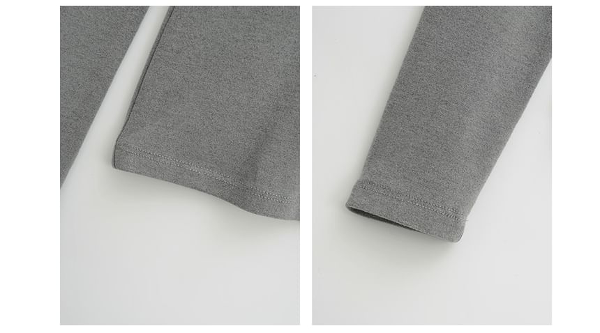 Round Neck Long Sleeve Basic Tee