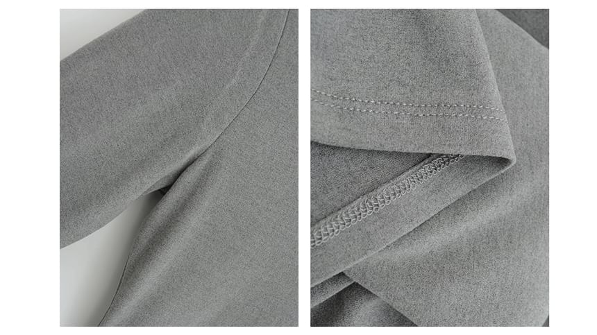 Round Neck Long Sleeve Basic Tee