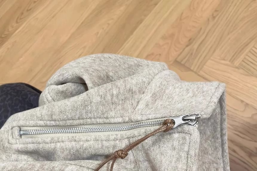 Half-Zip Stand Collar Plain Pullover