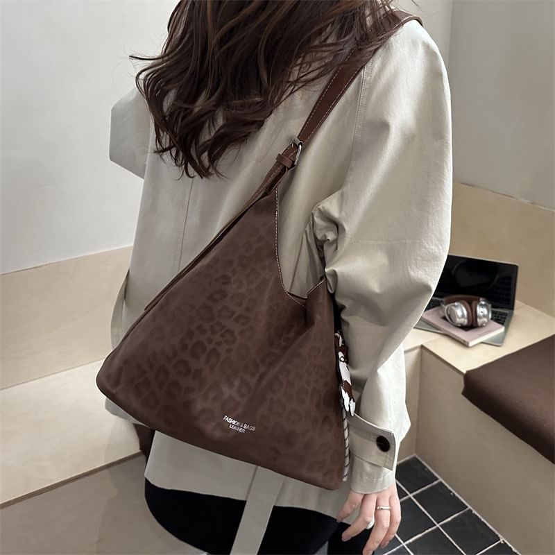 Leopard Print Tote Bag / Bag Charm / Set