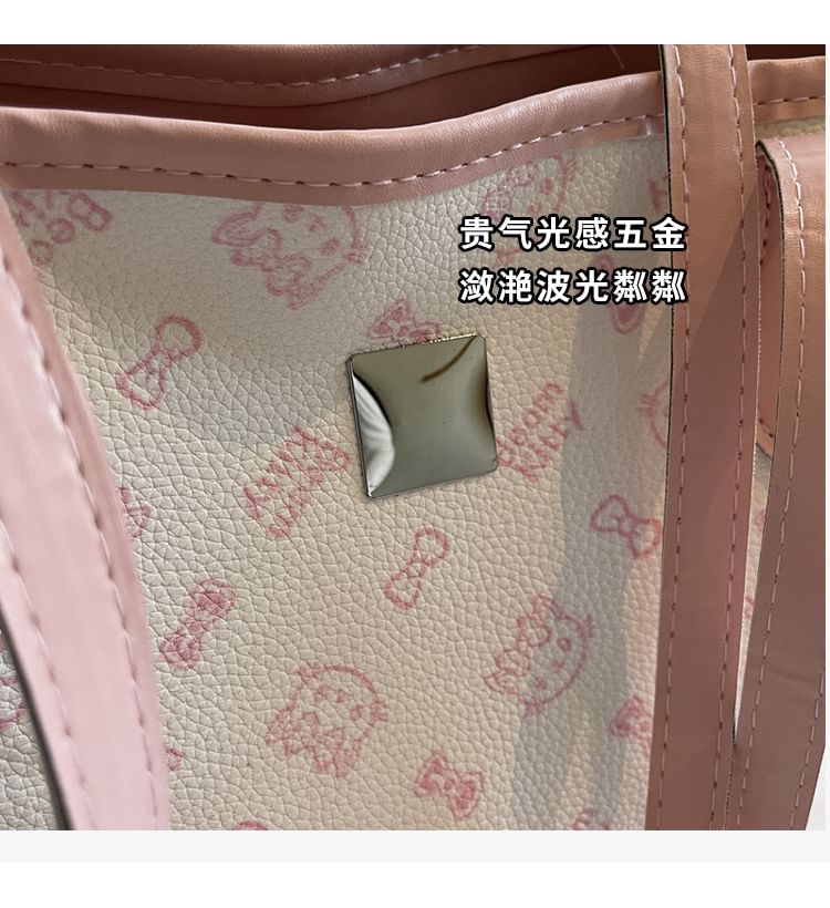 Cartoon Print Tote Bag