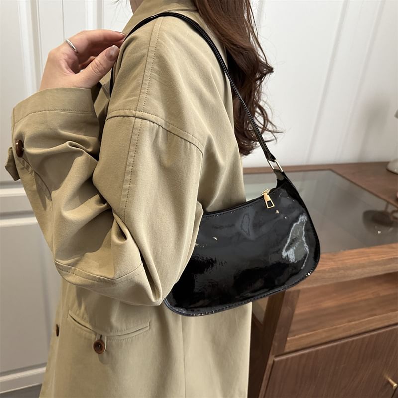 Patent Leather Shoulder Bag