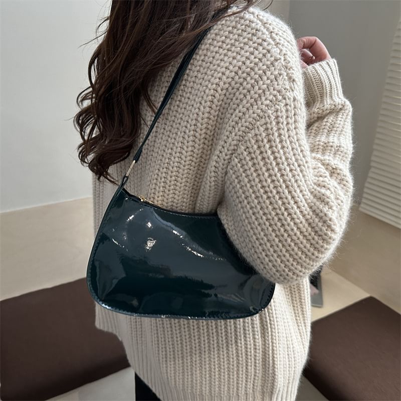Patent Leather Shoulder Bag