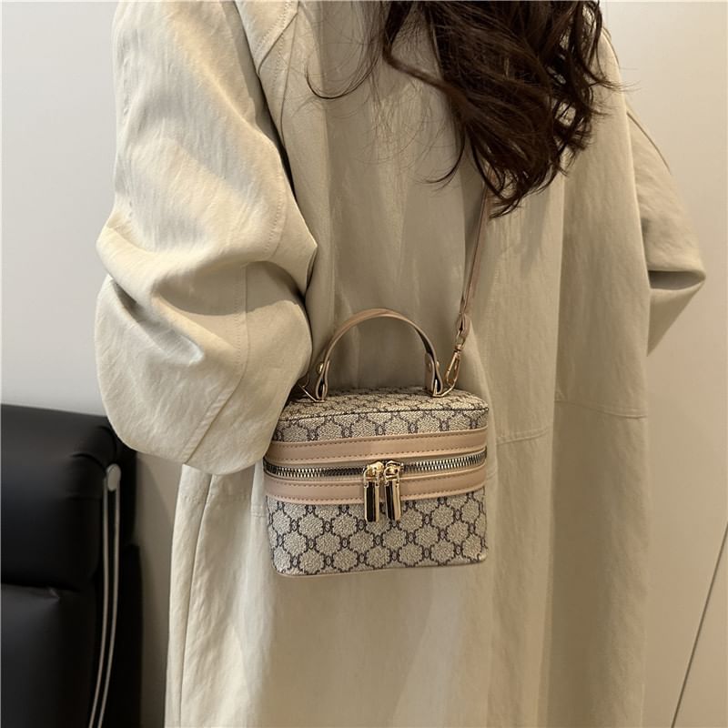 Patterned Crossbody Vanity Case