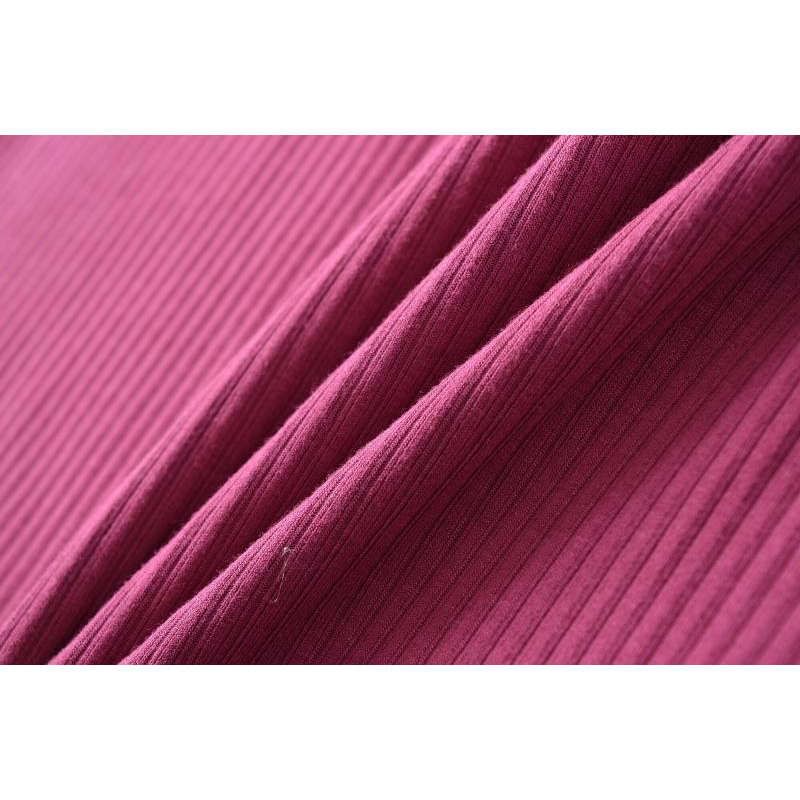 Long-Sleeve Off Shoulder Plain Maxi Sheath Dress