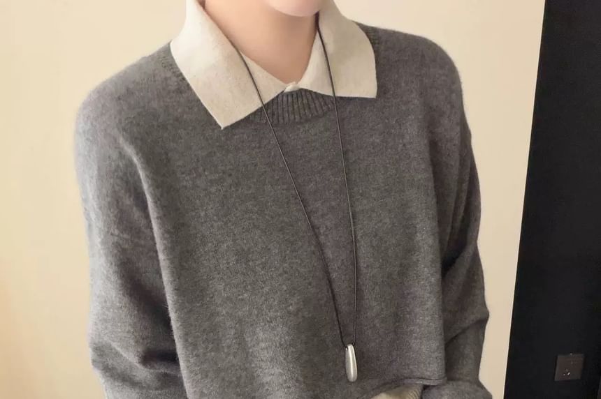 Sleeveless Collared Knit Top and Crop Sweater Set