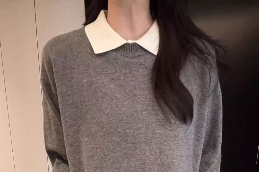 Sleeveless Collared Knit Top and Crop Sweater Set