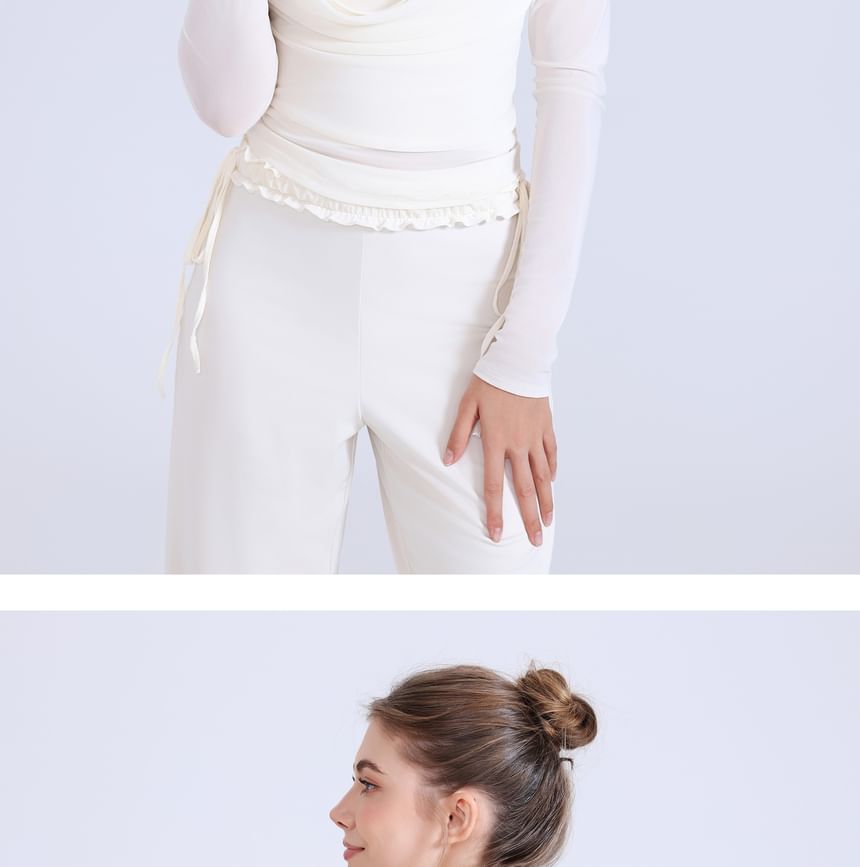 Braided Long Sleeve Sports Top