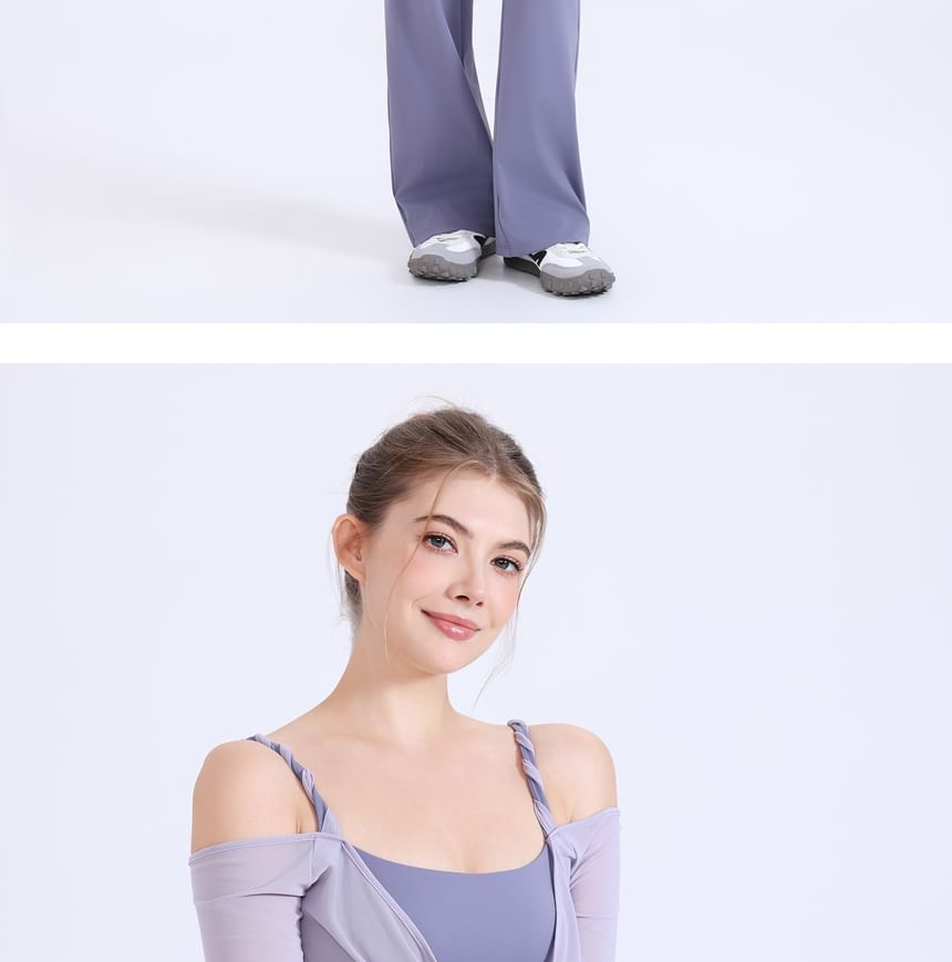 Braided Long Sleeve Sports Top