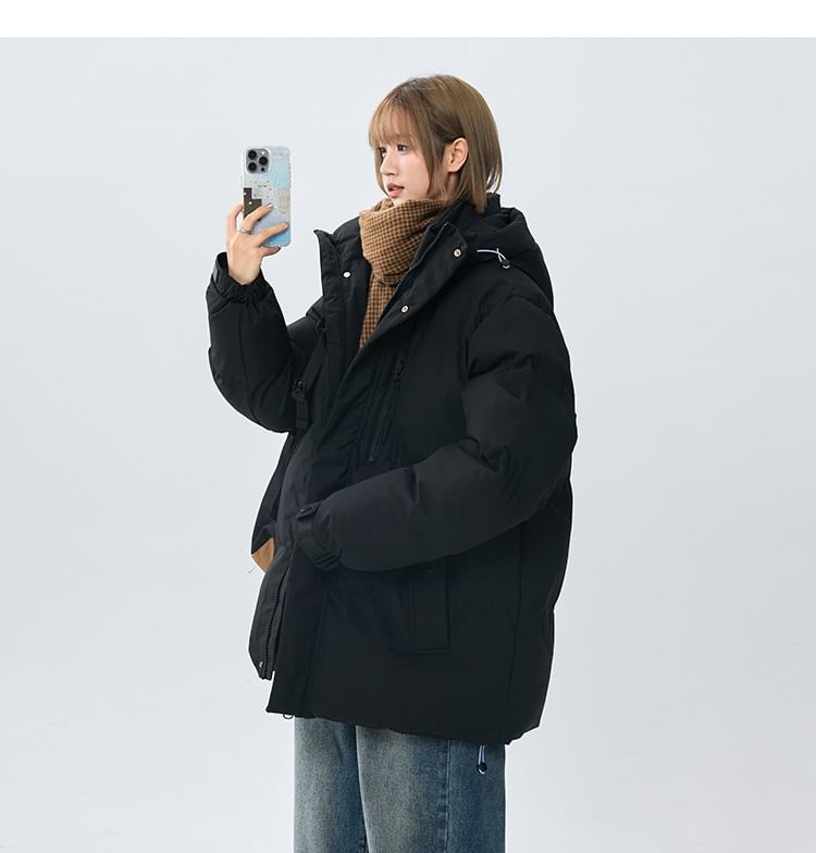 Padded Zip-Up Hoodie