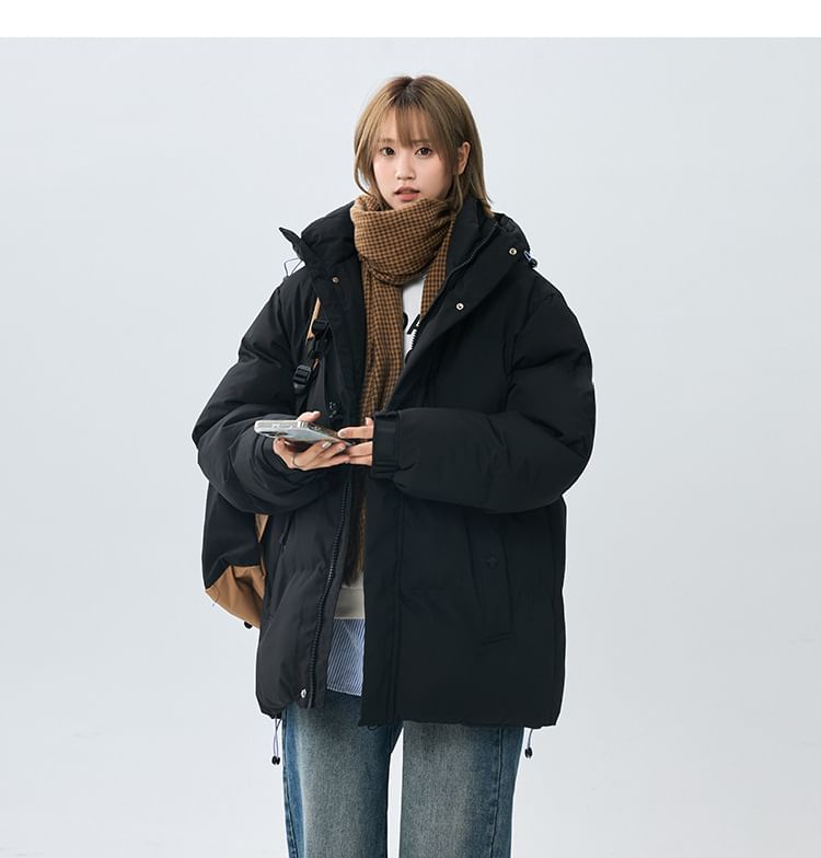 Padded Zip-Up Hoodie