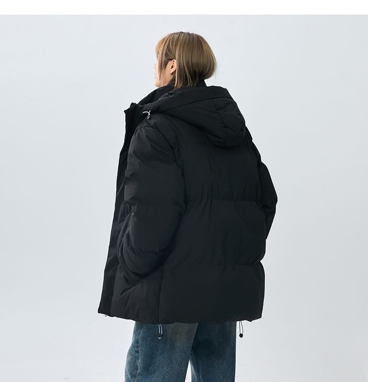 Padded Zip-Up Hoodie
