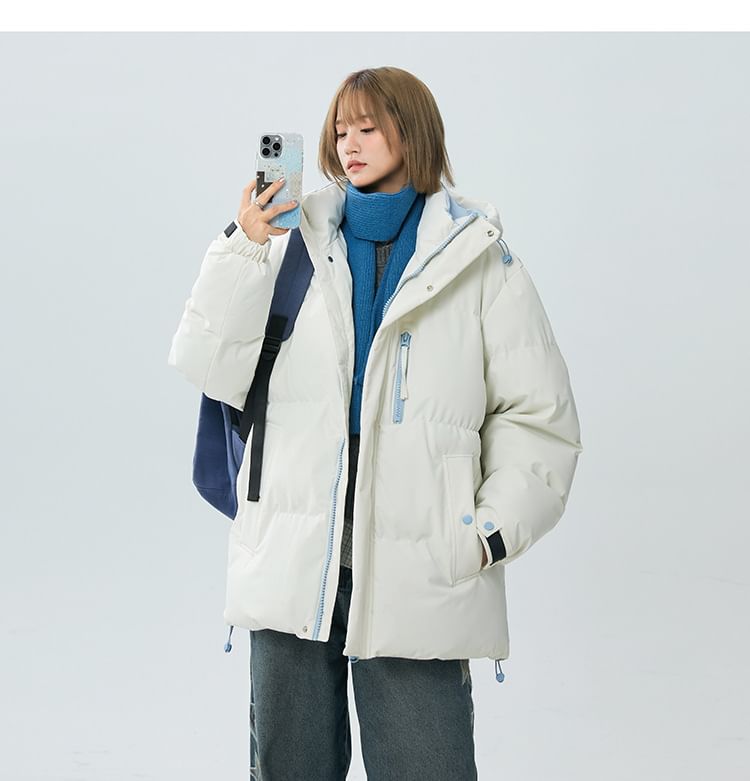 Padded Zip-Up Hoodie