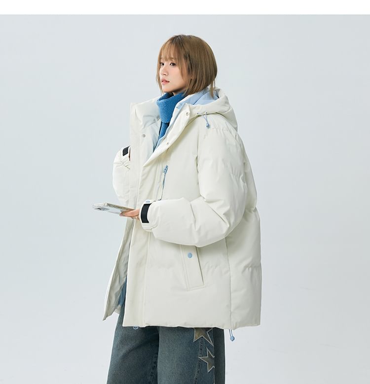 Padded Zip-Up Hoodie