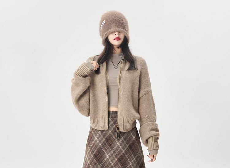 Plaid High Waist Midi A-Line Skirt