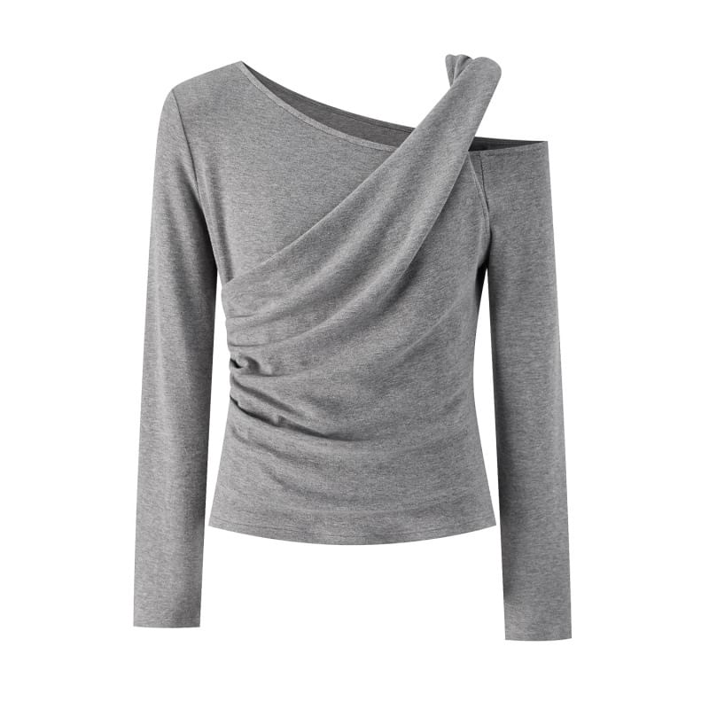Cold Shoulder Two-Piece Long Sleeve Top