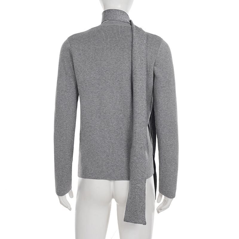 Crew Neck Plain Cardigan