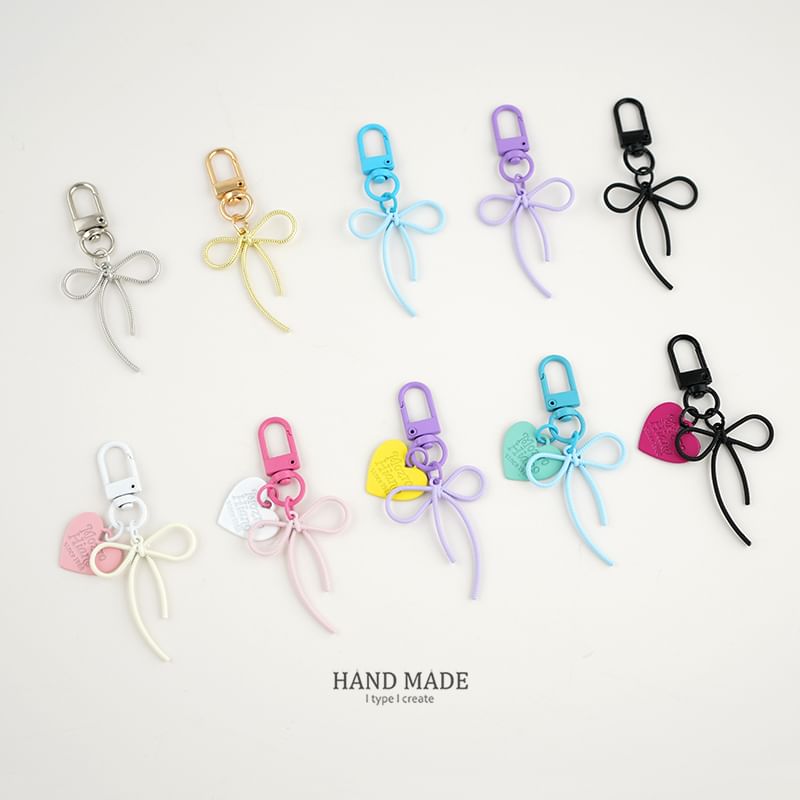 Bow Bag Charm Keyring