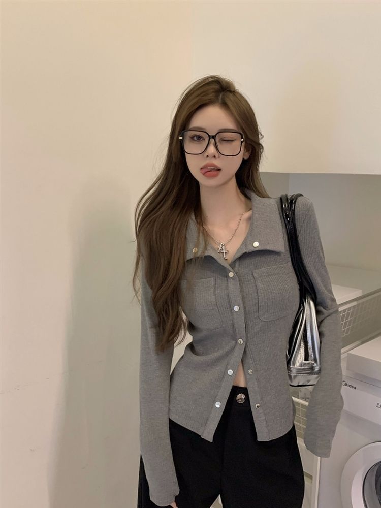 Snap-Front Pocket Long-Sleeve Tee