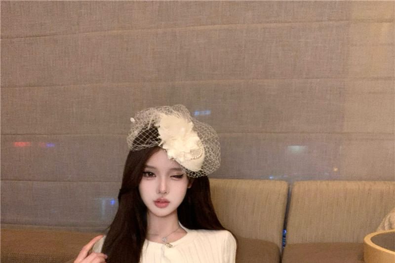 Belted Long-Sleeve Knit Top with High-Waist Mesh Skirt Set