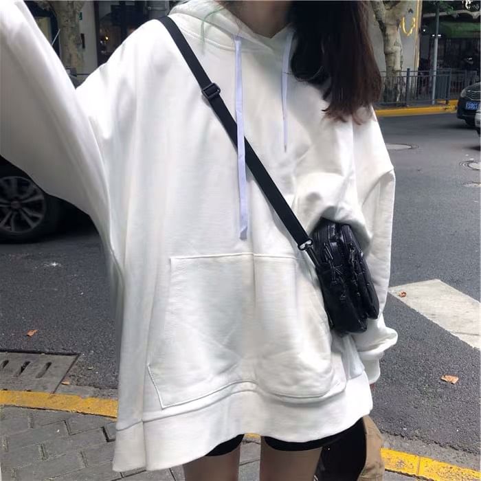 Oversized Solid Hoodie