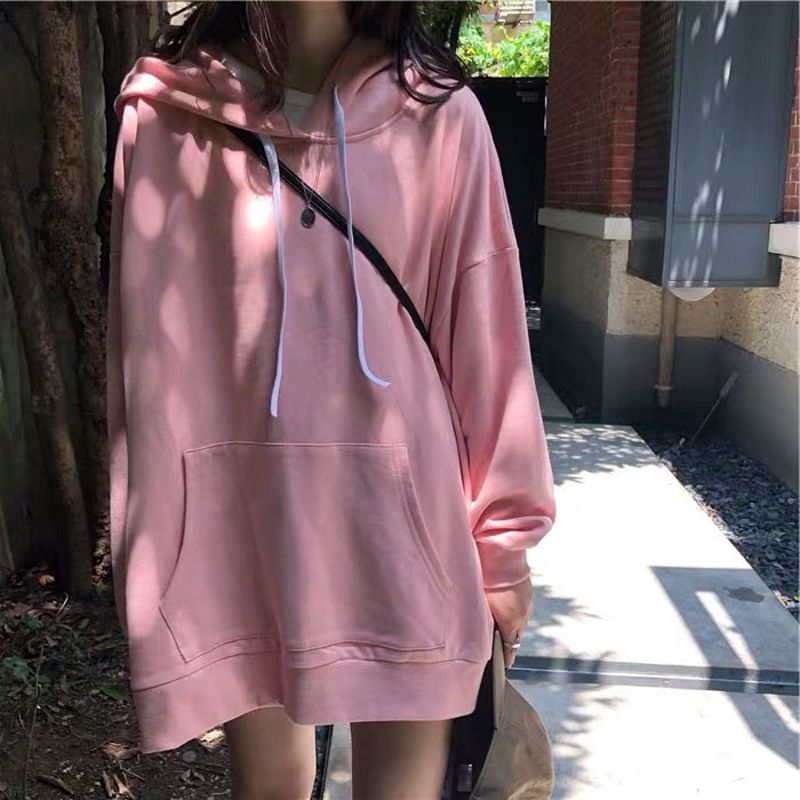 Oversized Solid Hoodie